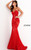 Jovani 37334 Crystal Embellished Strapless Lace Long Dress