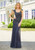 Morilee MGNY 72501 Scoop Neck Allover Beaded Cap Sleeve Gown