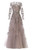 Janique 81122 Long Sleeve Jewel Neck Sheer Evening Dress