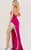 Jovani 09462 Sleeveless V-neck Fringe High Slit Prom Dress