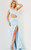 Jovani 22853 Asymmetrical Neck One Shoulder High Slit Dress