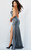 Jovani 08518 Sleeveless High Slit Backless Long Prom Dress