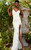 Jovani 09009 Sleeveless Plunging Neckline High Slit Dress