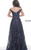 Jovani 02932 Sleeveless Off Shoulder Sequin Evening Dress
