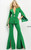 Jovani 06922 Emerald Single Breasted Contemporary Pant Suit