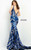 Jovani 06153 Sheer Inset V-neck Sleeveless Sequin Prom Gown