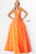 Jovani 07264 Sleeveless Shirr-ornate Tiered Tulle Long Gown