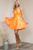 Amelia Couture 7999S Illusion V-neck Sleeveless Short Dress