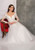 Dave and Johnny 10766 Long Sleeves Plunging Neck Bridal Gown