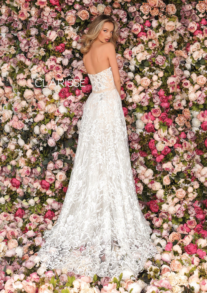 Clarisse 5102 Embellished Sweetheart Neck Strapless Gown