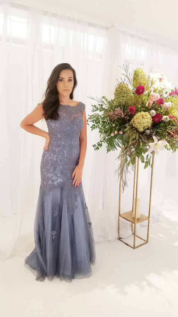 Dave and Johnny 1937 Long Formal Gown