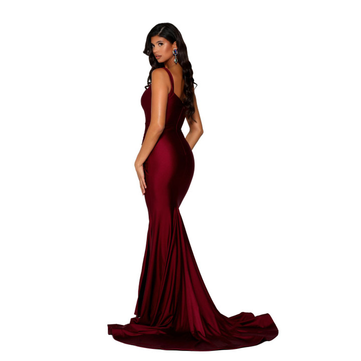 Portia and Scarlett PS6339 Lycra Sweetheart Neck Long Dress