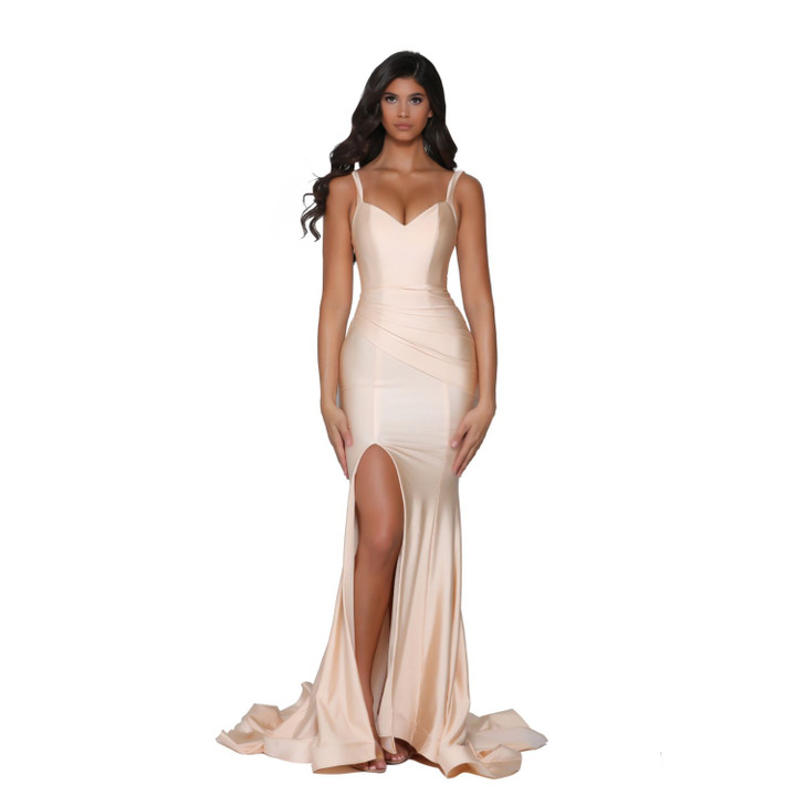 Portia and Scarlett PS6339 Lycra Sweetheart Neck Long Dress