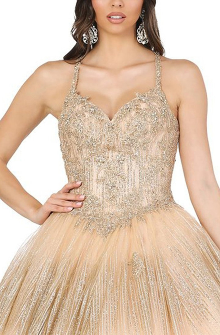 Dancing Queen DQ-1442 Quinceanera Long Dress