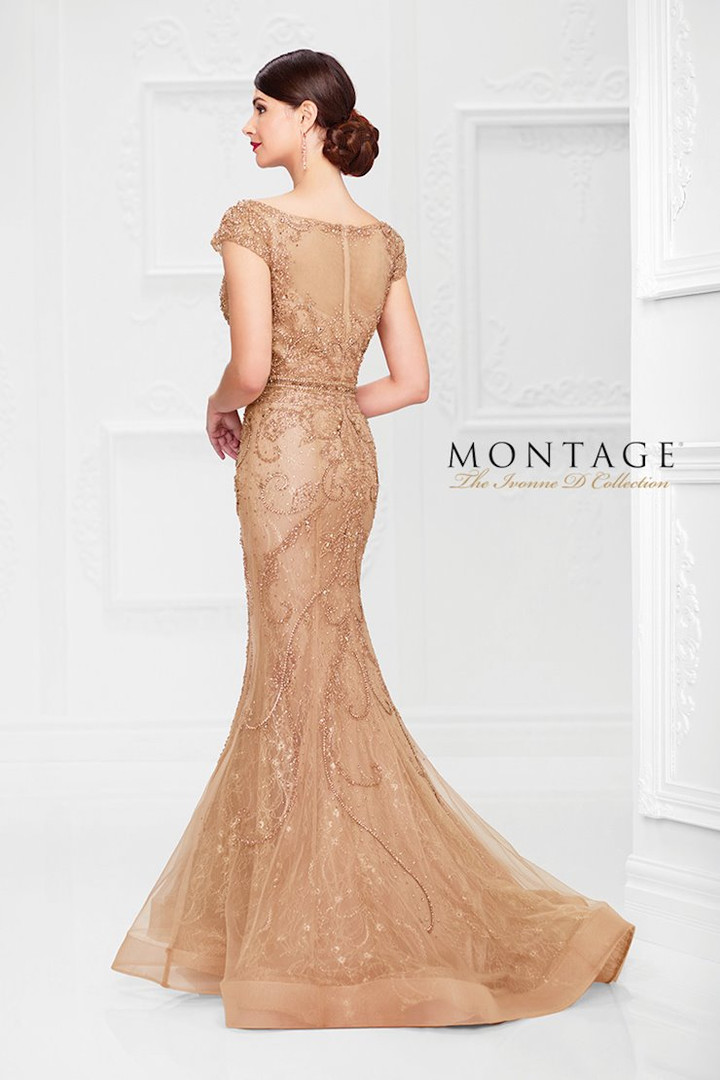 Ivonne D by Mon Cheri 117D66 Cap Sleeves Mermaid Gown