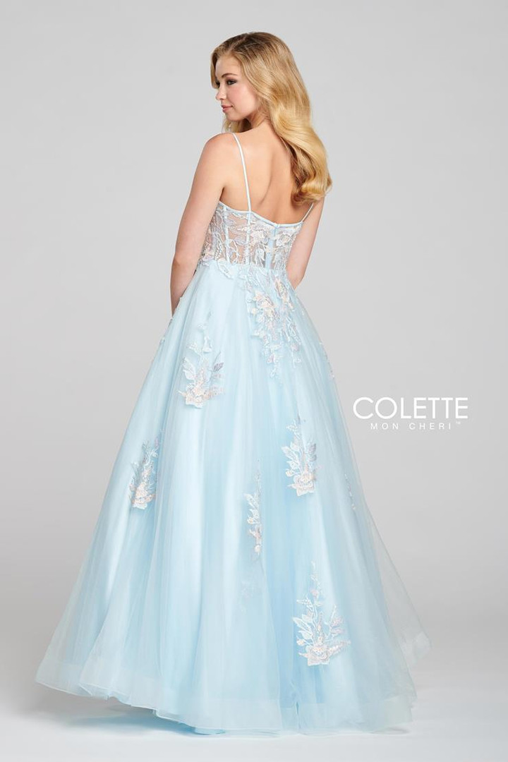 Colette by Daphne CL12123 Sleeveless Tulle Gown