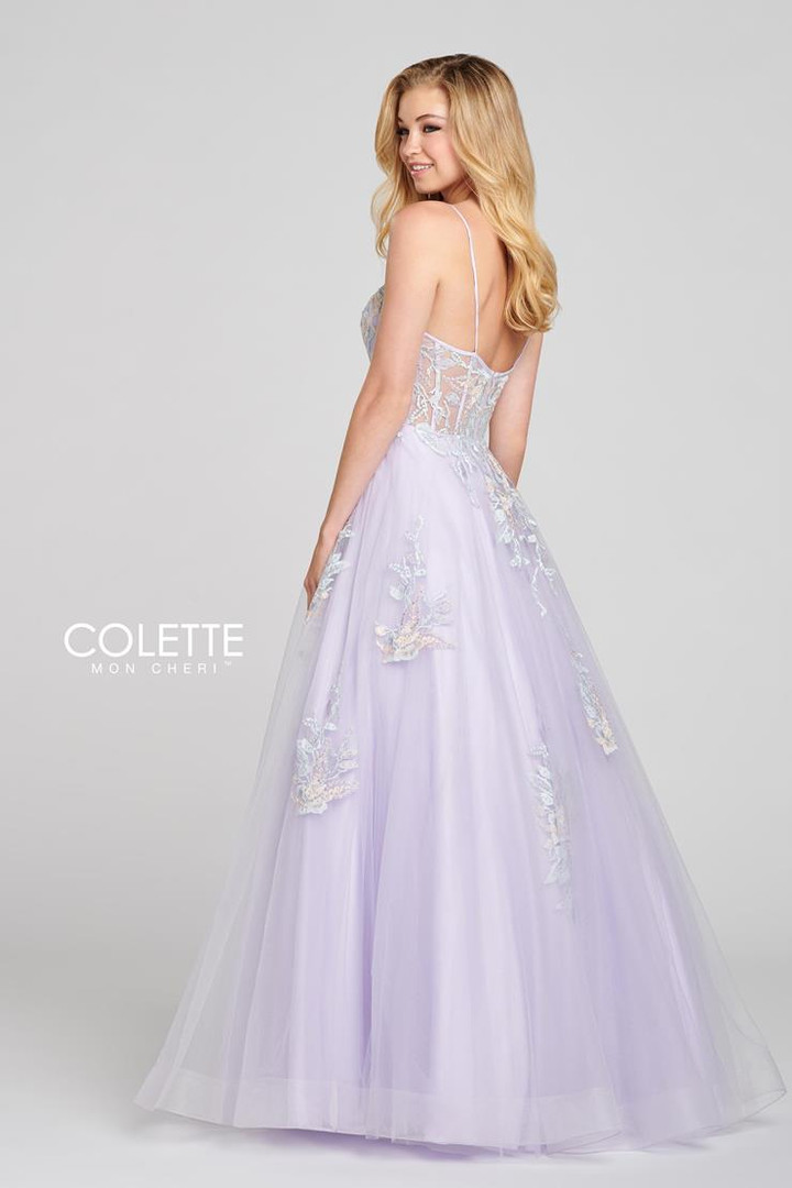 Colette by Daphne CL12123 Sleeveless Tulle Gown