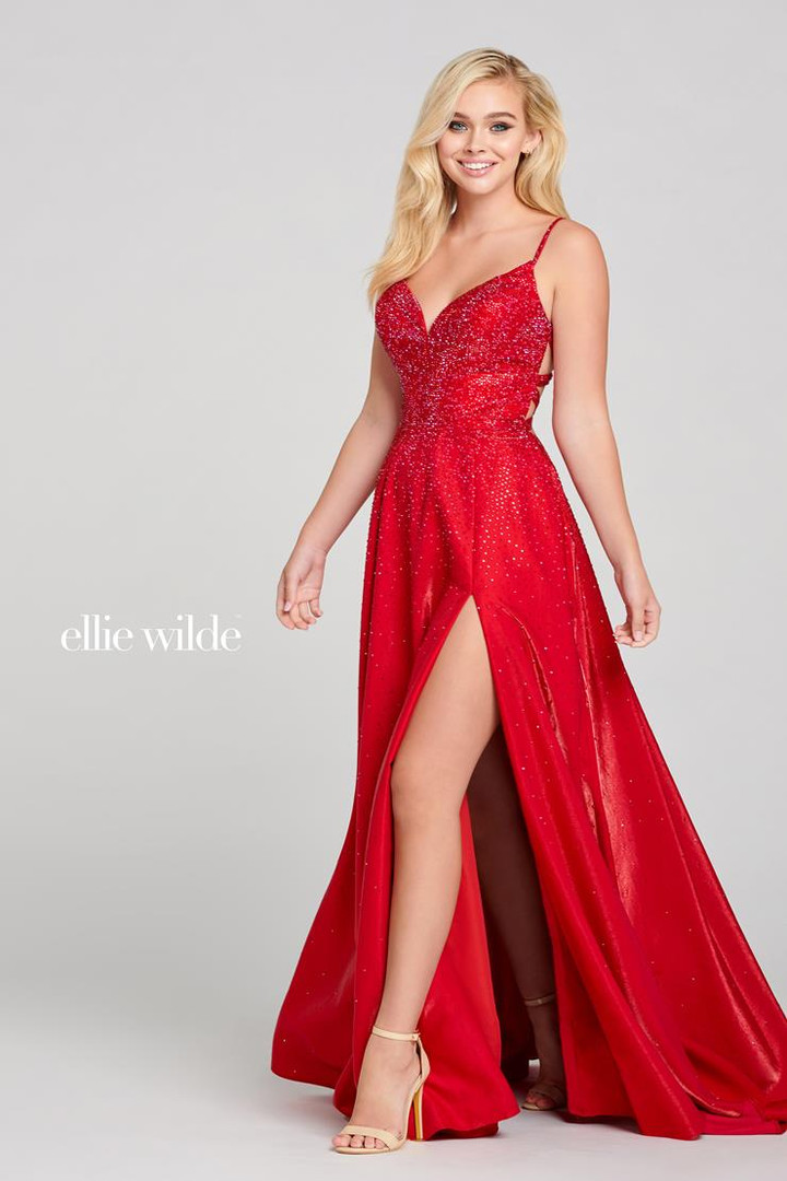 Ellie Wilde by Mon Cheri EW121001 Sleeveless A-Line Gown