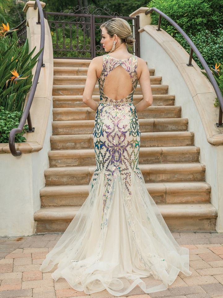 Dancing Queen 4213 Fit & Flare Silhouette Sleeveless Dress