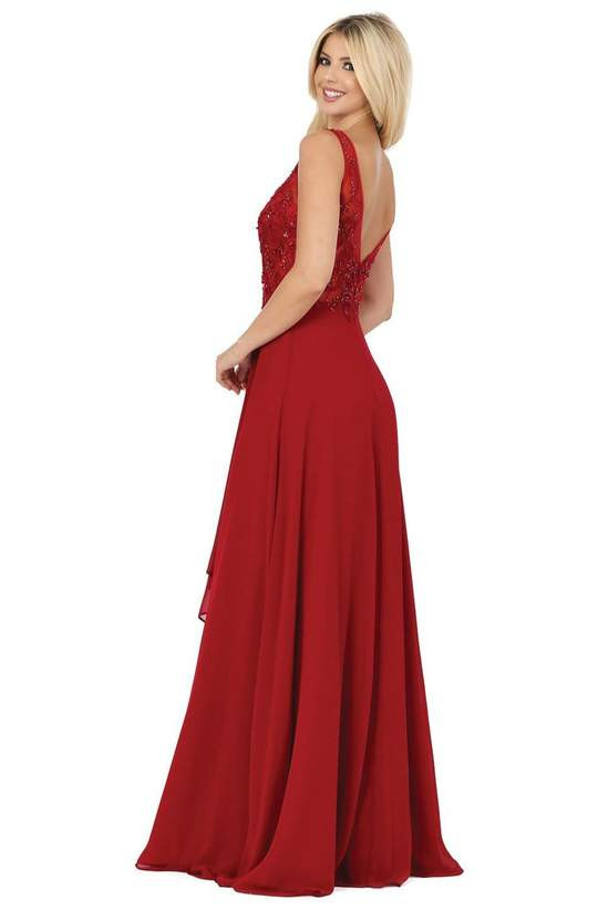 Dancing Queen 2953 Sleeveless Embellished Bateau Dress