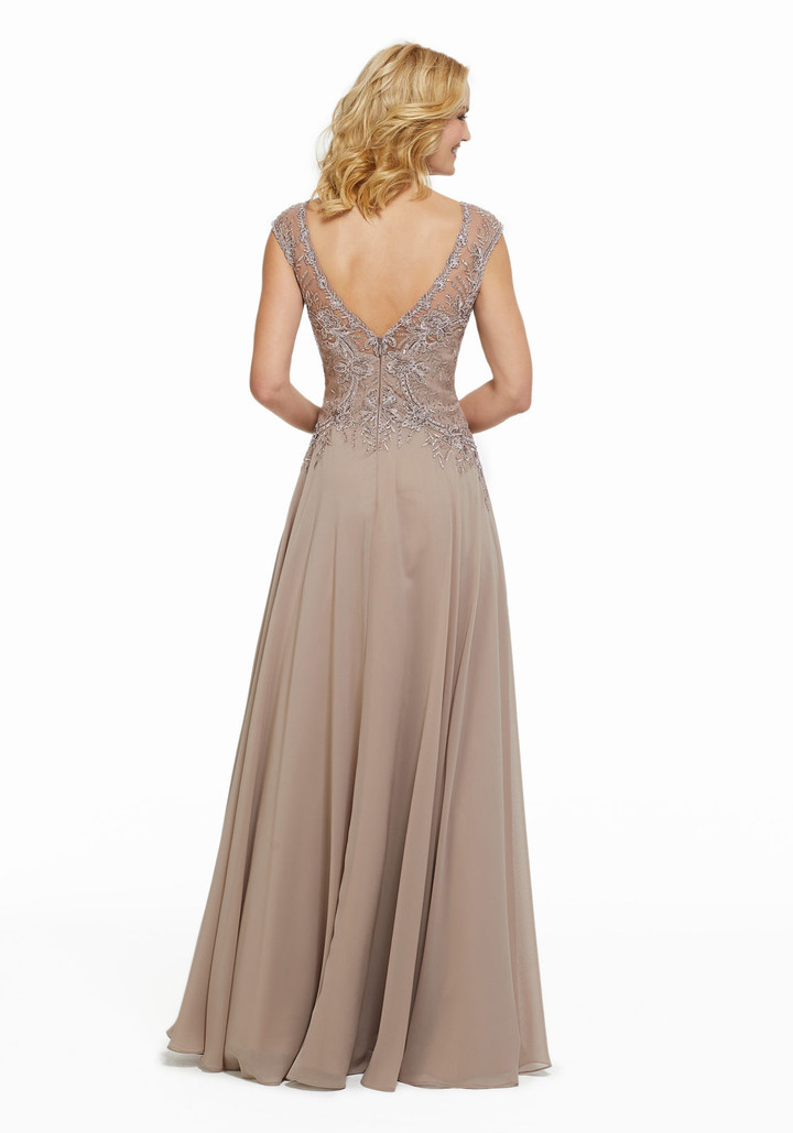 Morilee MGNY 72021 Beaded Lace Appliques Evening Long Gown