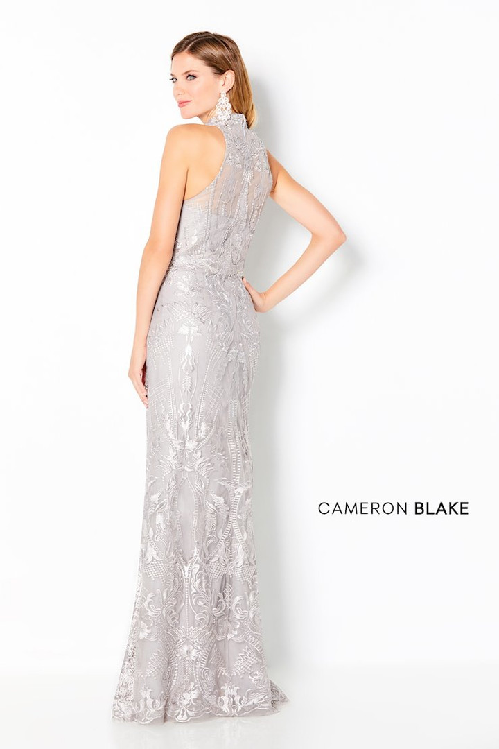Cameron Blake by Mon Cheri 220645 Sleeveless High Neck Gown
