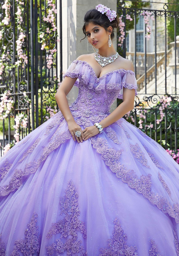 Morilee 34025 Princess Glitter Tulle Quinceanera Ballgown