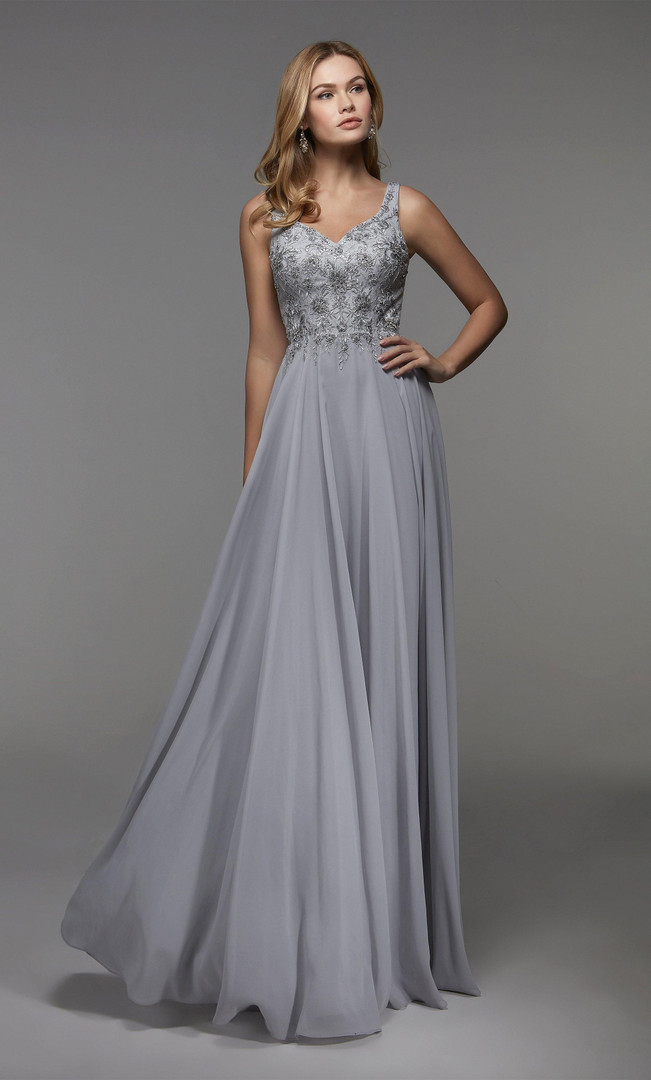 Alyce Paris 27473 Sweetheart Neck Flowy Long Evening Dress