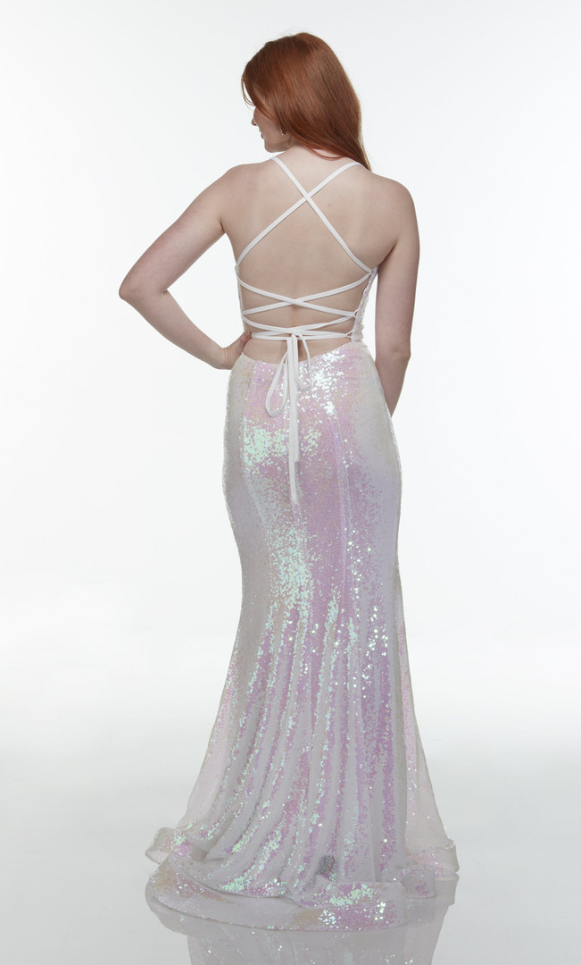 Alyce Paris 60937 Plunging Neck Fit N Flare Long Dress