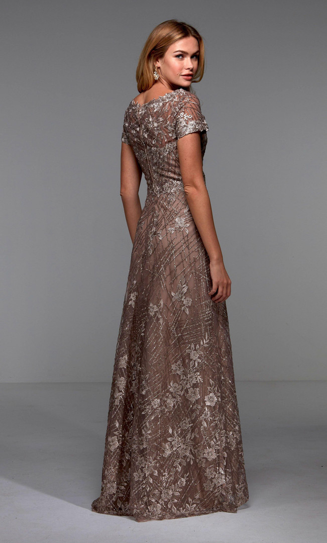 Alyce Paris 27525 Illusion Neck A-line Formal Long Mob Dress