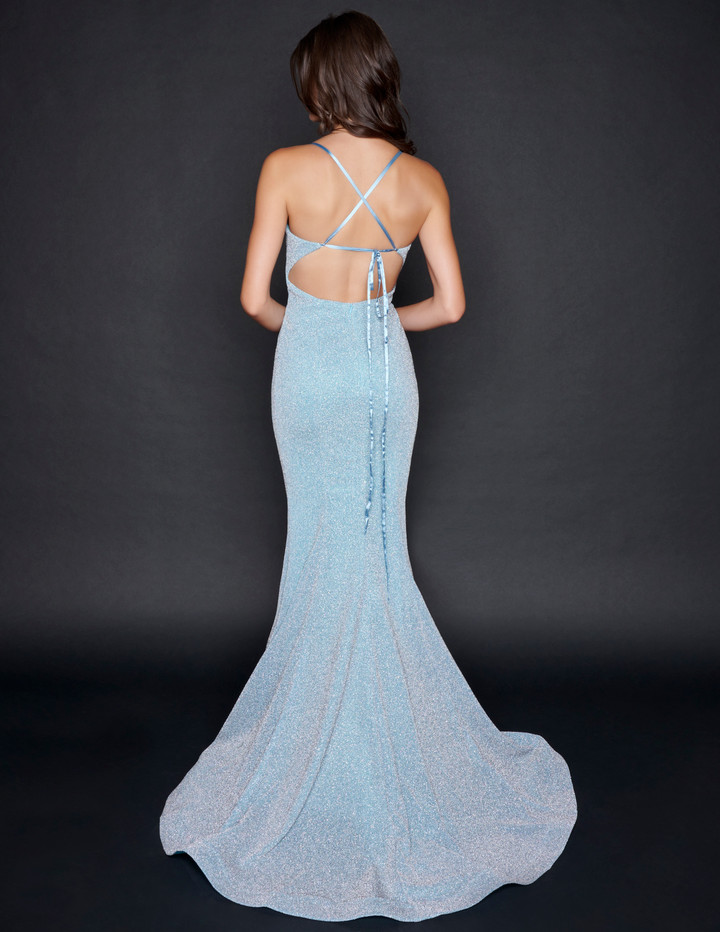 Nina Canacci 9136 Sleeveless Long Mermaid Prom Pageant Gown