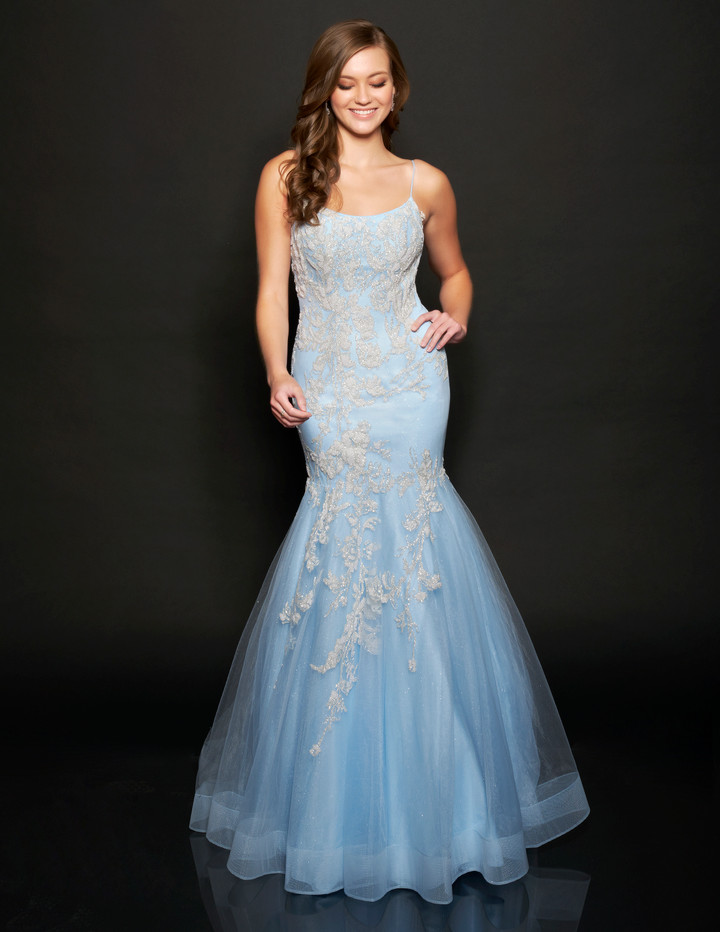 Nina Canacci 9120 Sleeveless Long Mermaid Prom Pageant Gown