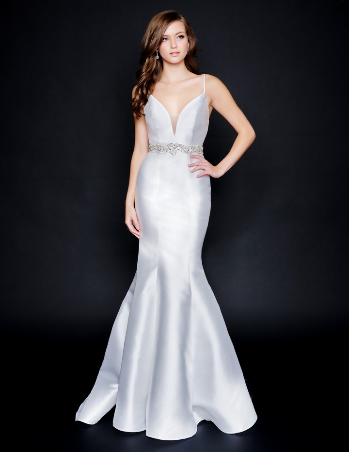 Nina Canacci 2318 Sleeveless Long Mermaid Prom Pageant Gown