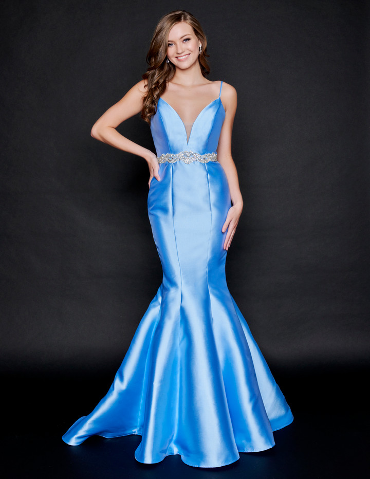 Nina Canacci 2318 Sleeveless Long Mermaid Prom Pageant Gown