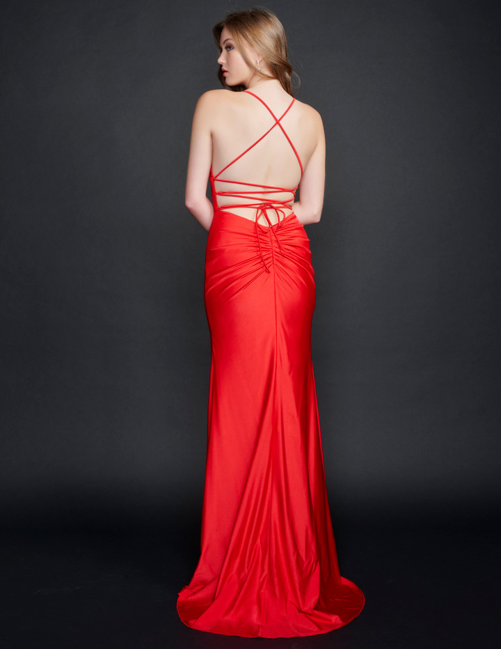 Nina Canacci 6567 Sleeveless Long Straight Prom Pageant Gown