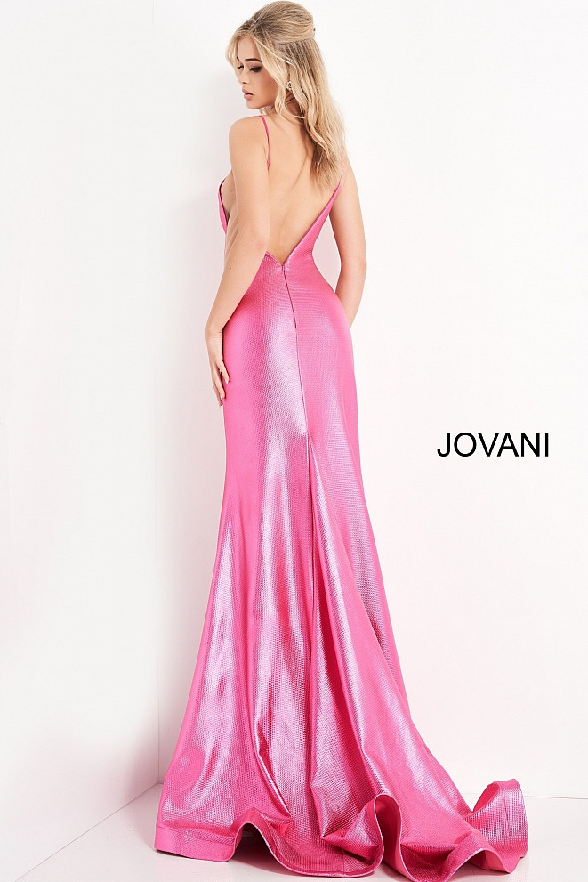 JVN by Jovani JVN06525 Sleeveless High Halter Long Gown