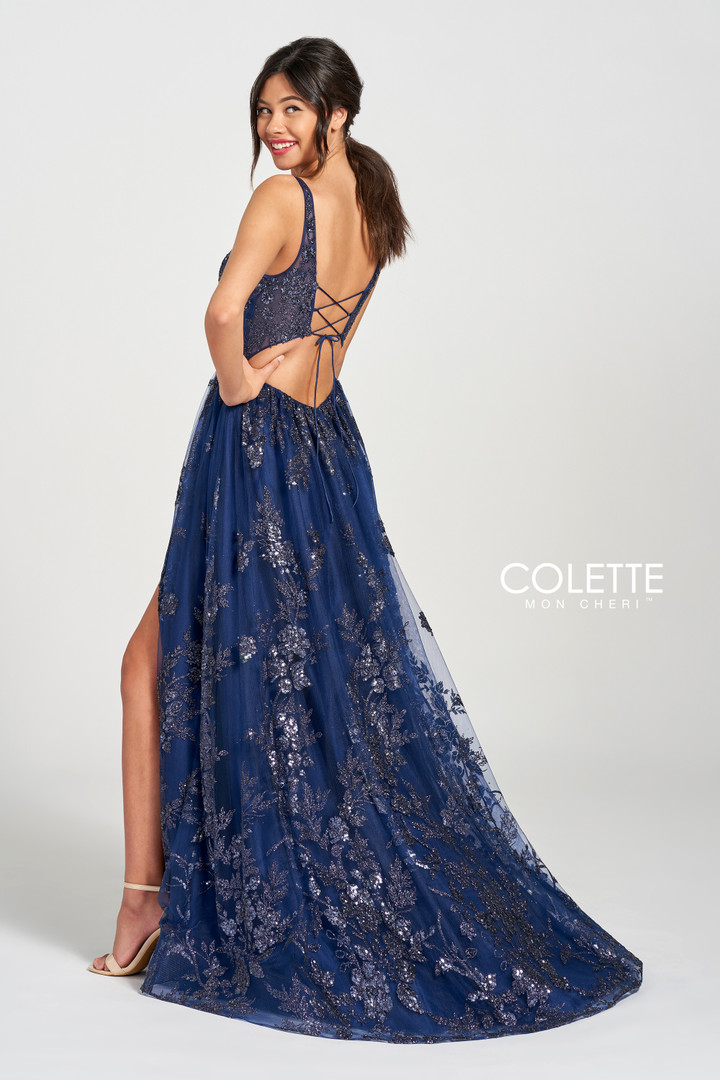 Colette by Daphne CL12215 Glitter Sweetheart Neck Gown