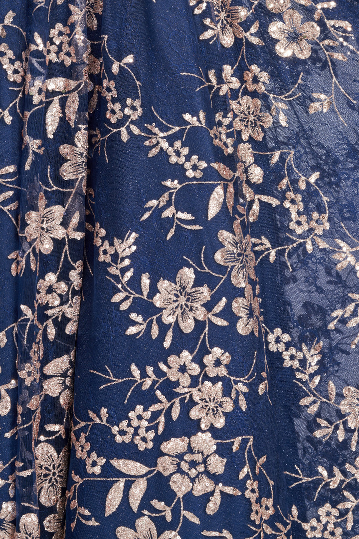 Colette by Daphne CL12223 Halter V-neck Sleeveless Gown