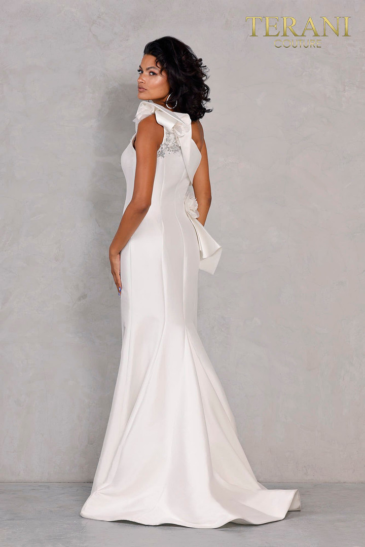 Terani Couture 2011E2427 One Shoulder Mikado Long Gown