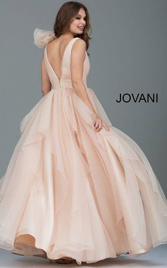 Jovani 55210 Sleeveless Plunging Neckline Evening Dress