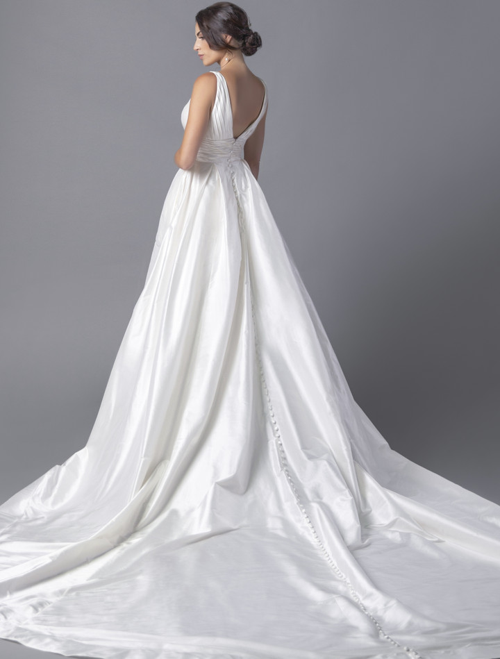 Alina Voce By Jovani AV03860 Sleeveless A-Line Wedding Gown