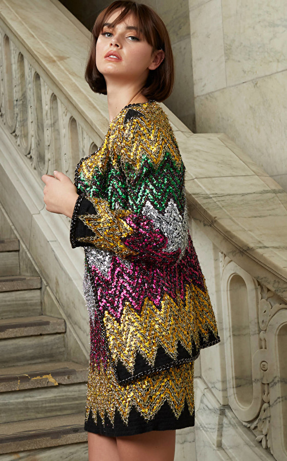 Jovani M05038 Long Sleeves Contemporary Jacket