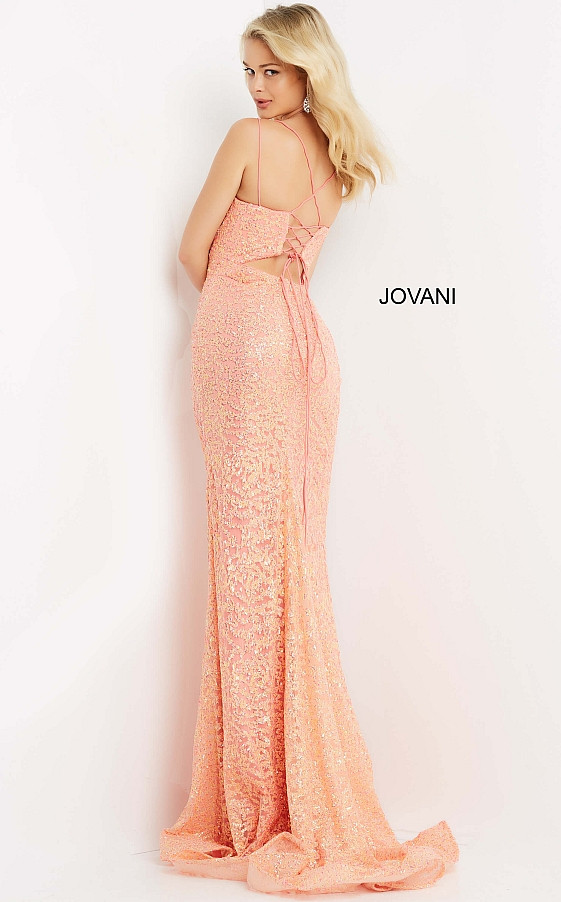 JVN by Jovani JVN08489 Sleeveless Sequin Embellished Dress
