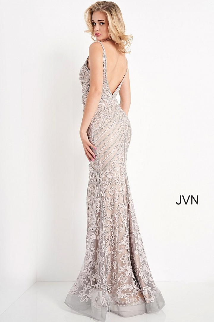 Jovani Prom JVN04514 Open Back Embellished Dress Jovani Prom JVN04514 Open Back Embellished Dress