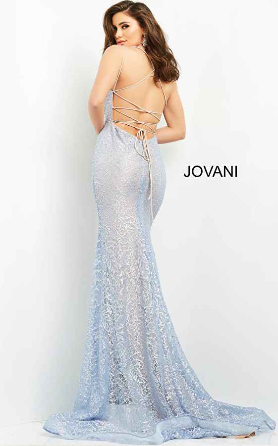 Jovani 05942 Lace Long Prom Dress
