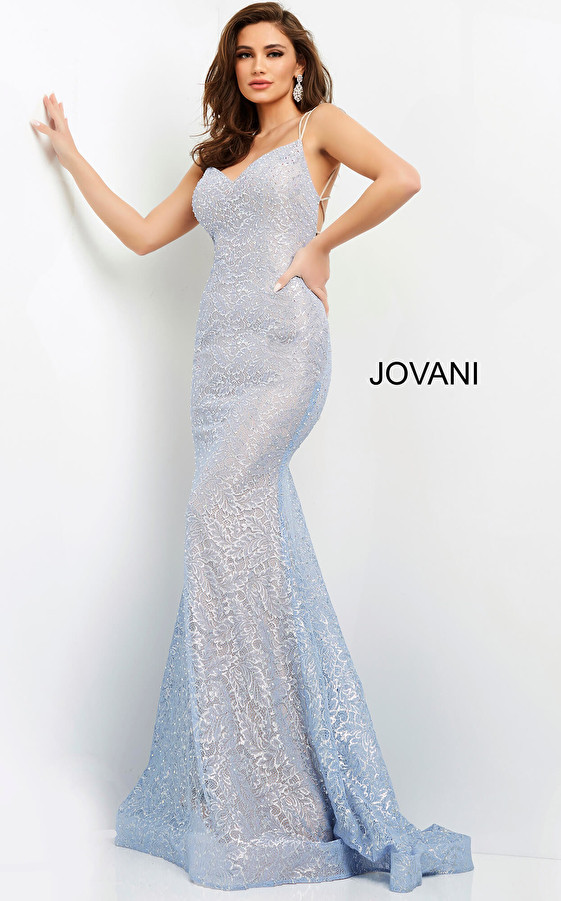 Jovani 05942 Lace Long Prom Dress