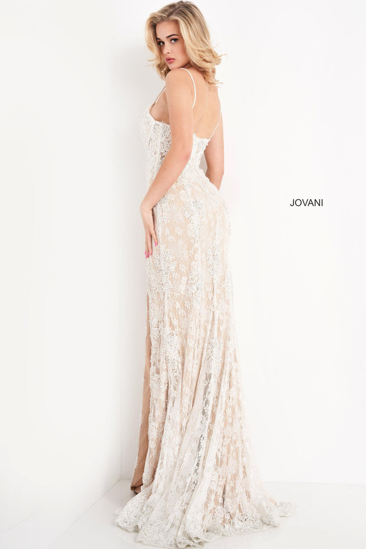 Jovani Prom JVN05757 Spaghetti Strap Lace Dress