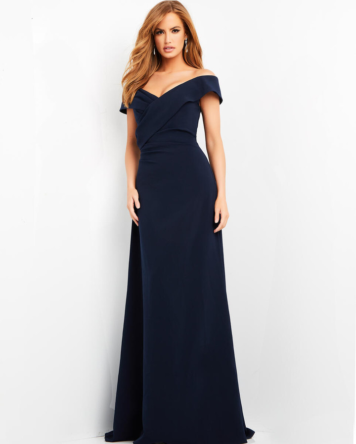 Jovani 06746 Sleeveless Off Shoulder Corset Evening Dress