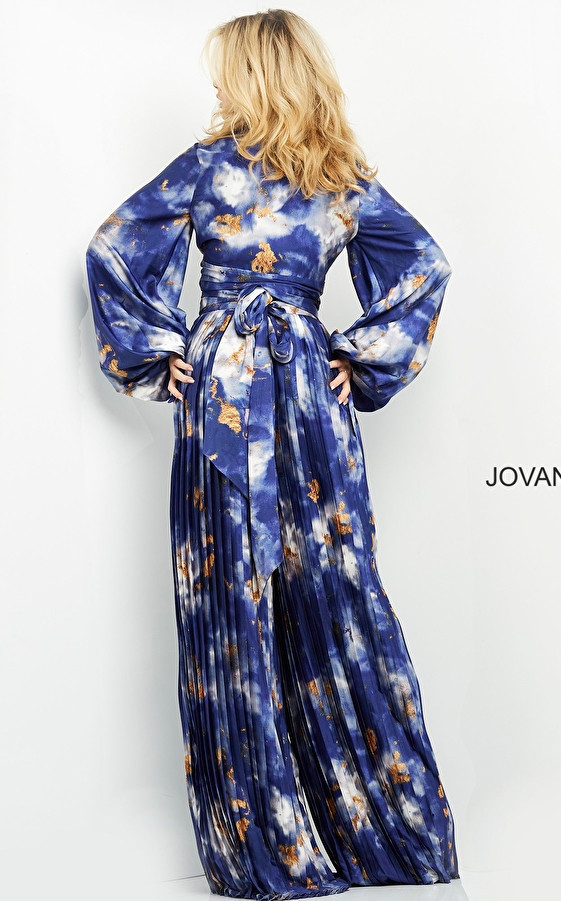 Jovani 06849 Wide Leg Two Piece Contemporary Jumpsuit