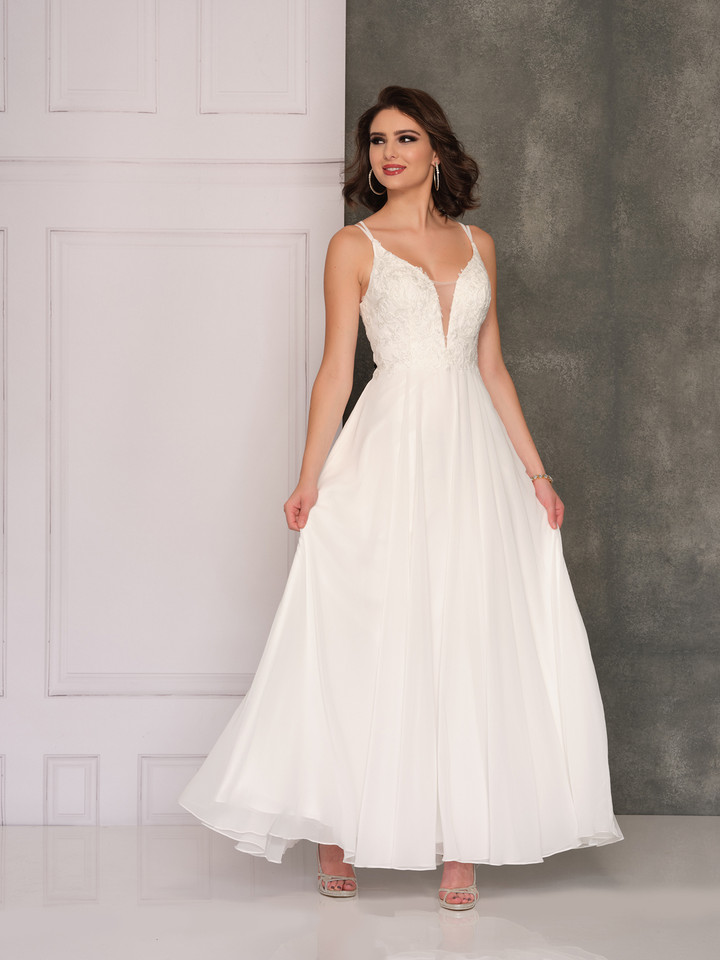 Dave and Johnny 10550 Ivory Bridal Dress